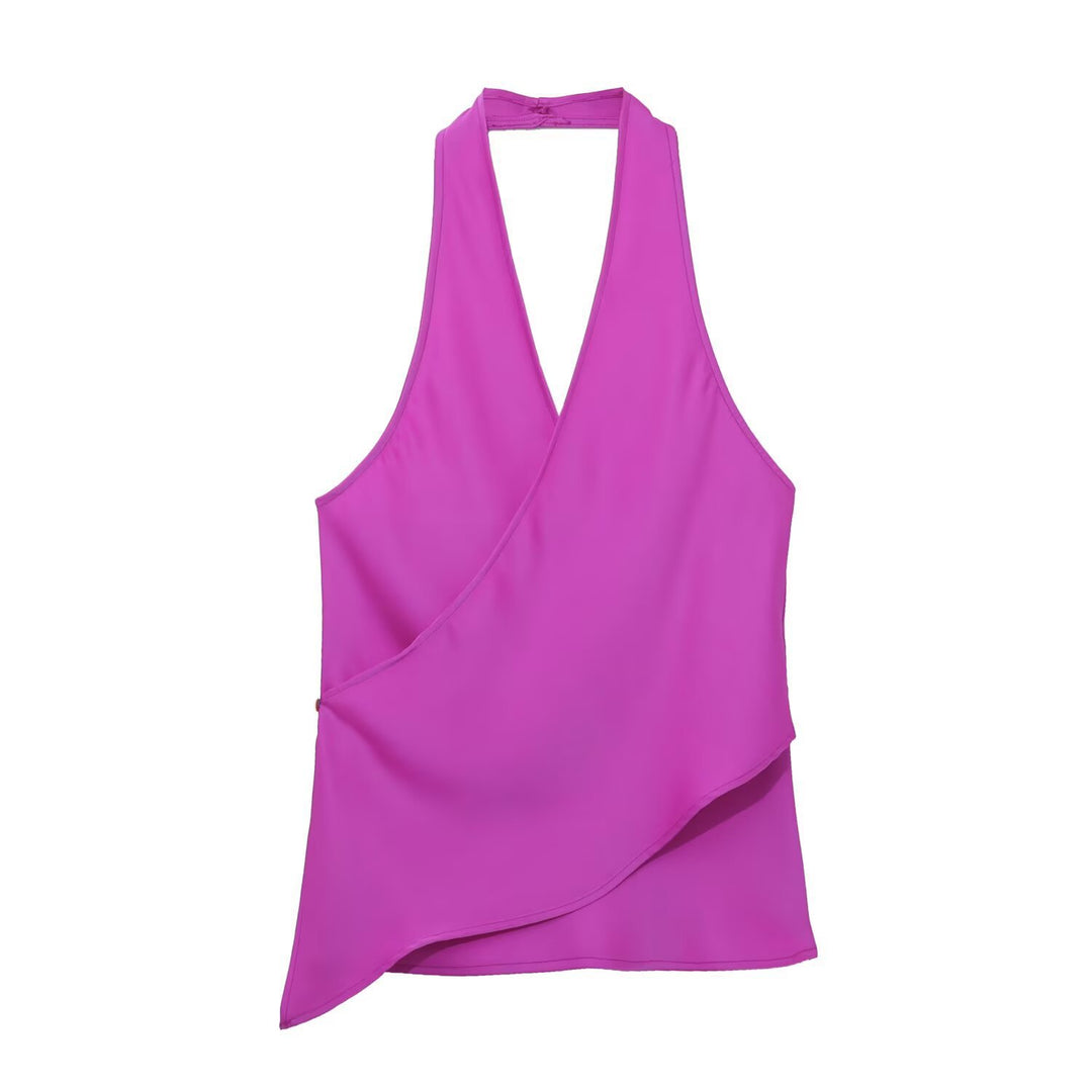 Dame Wickelbluse med V-hals Skovae