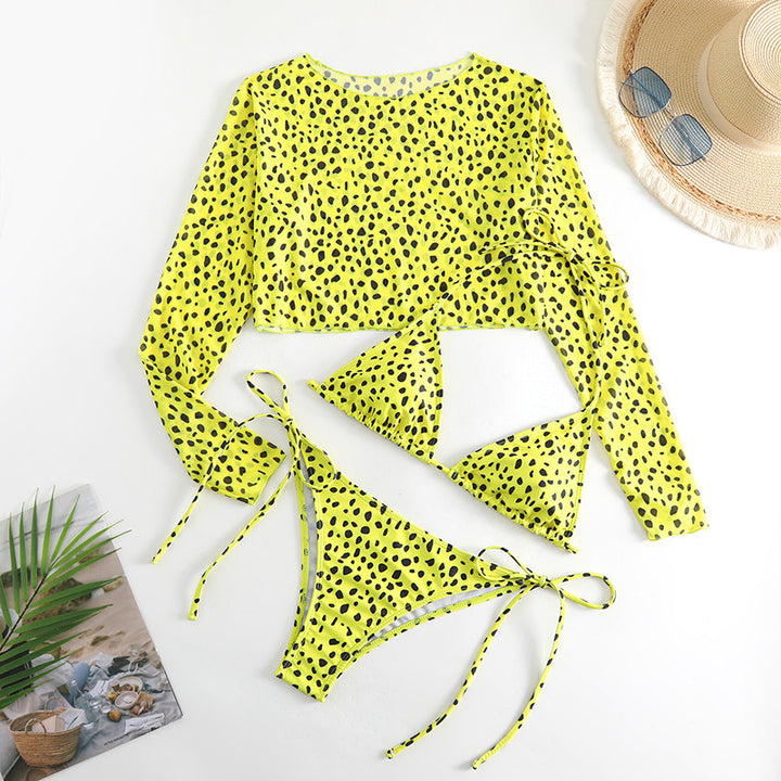 Dame Tri-Set Badetøj med Crop-Top Stilla