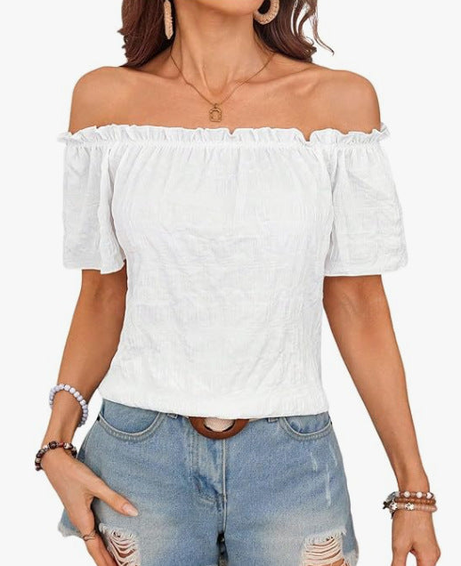 Dame Off-Shoulder Bluse Skovae