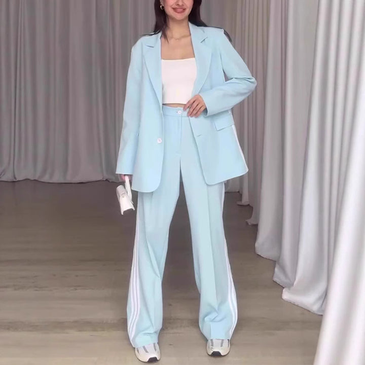 Dames elegant blazer ensemble med sporty accenter Stilla