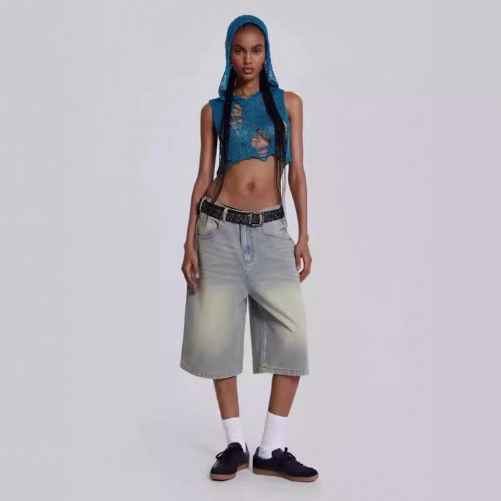 Dame Bred Denim Culotte Stilla