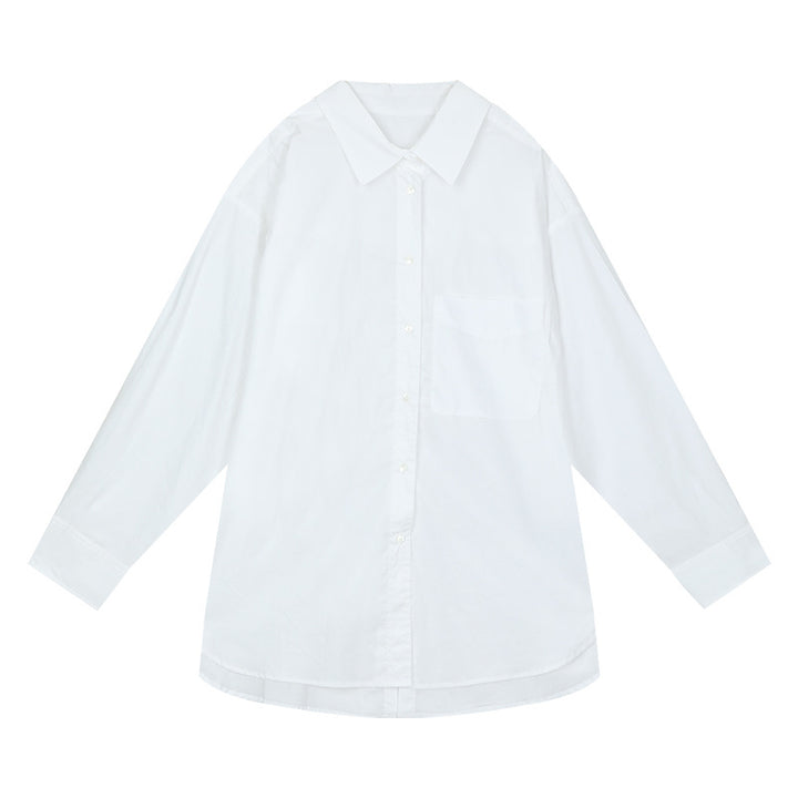 Dame afslappet bluse med moderne snit og praktisk brystlomme Stilla
