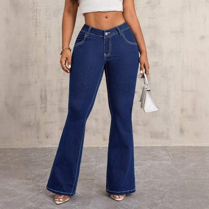 Kvindernes Flared Høj Talje Jeans Stilla