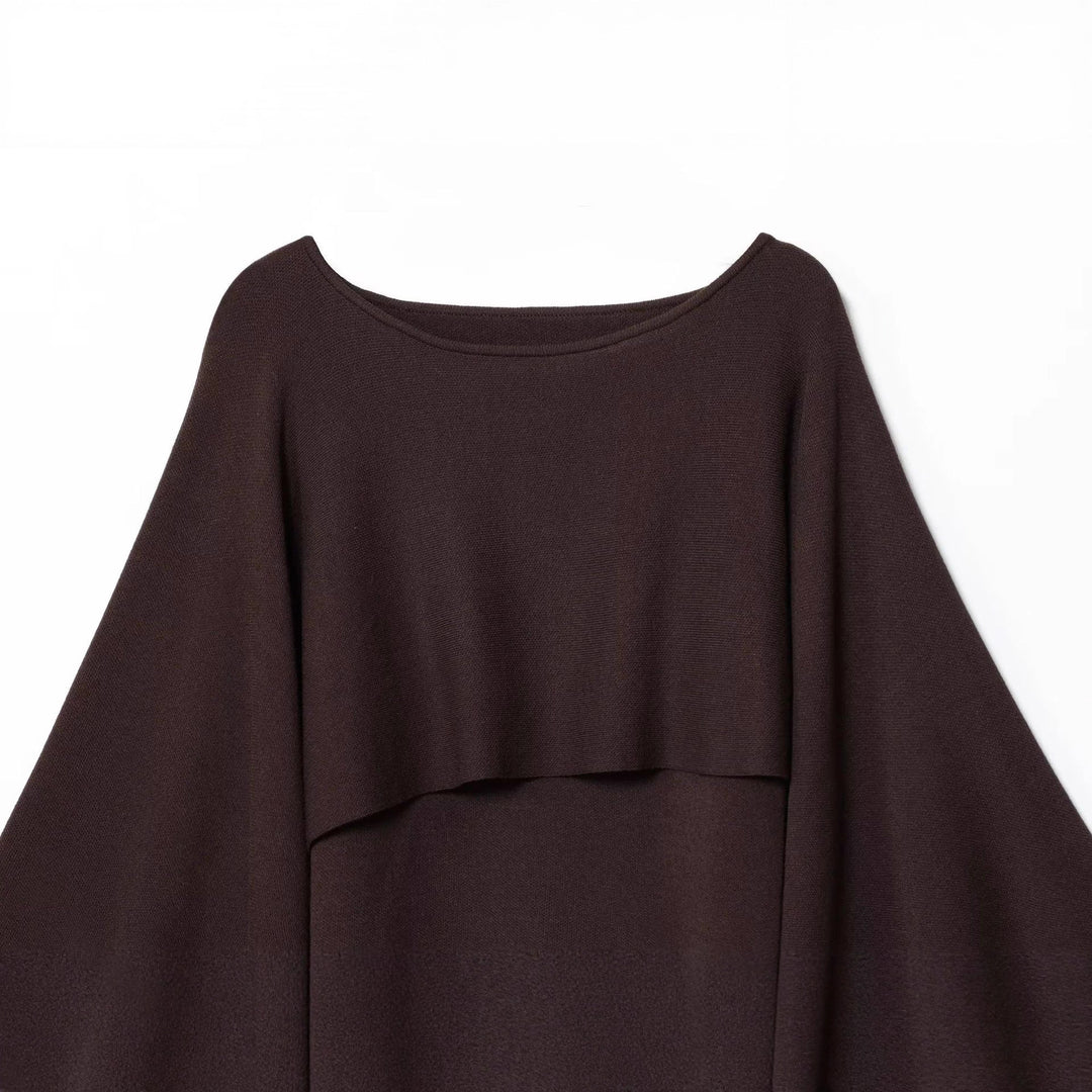 Dame mode strikoverdel med oversized snit og afslappede ærmer Stilla