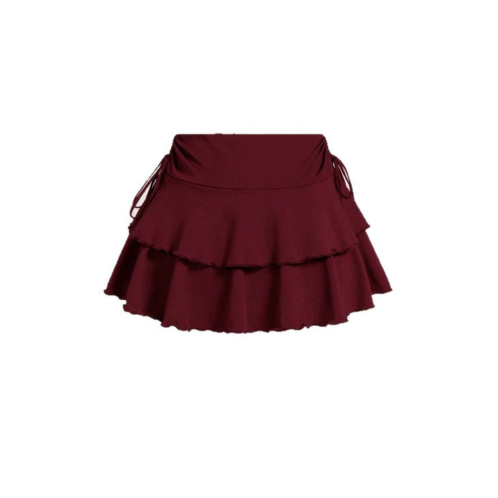 Dame Sporty Skirt med Rüschen og justerbar talje Skovae