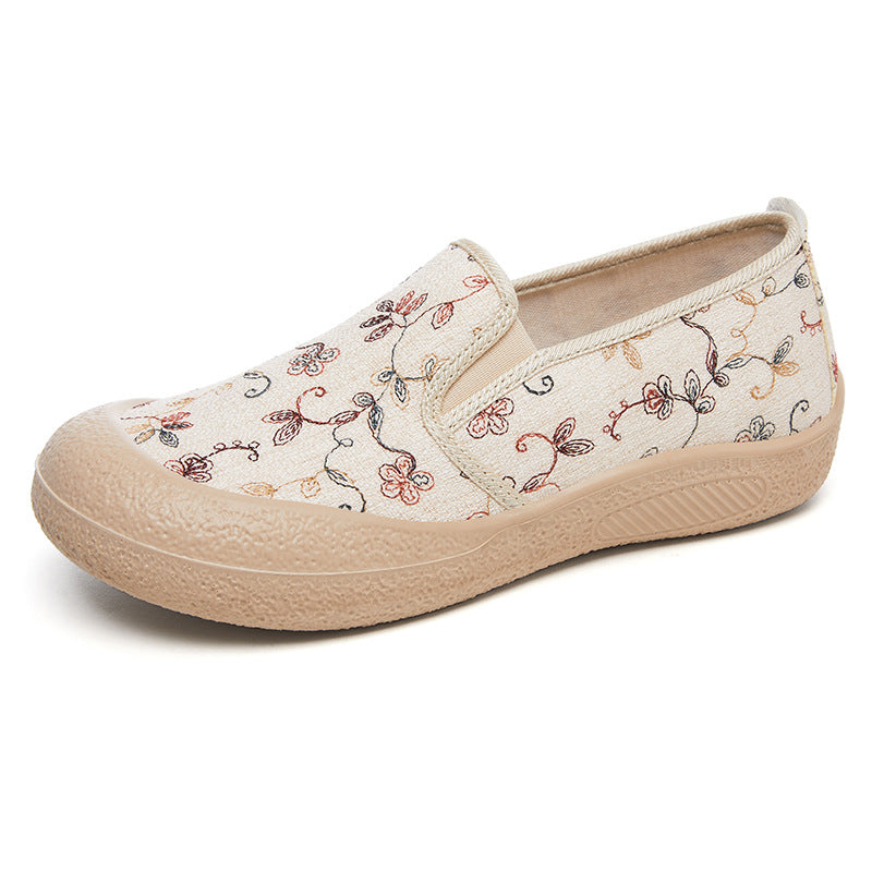 Dame Slip-On Fritidssko med blomsterdesign og skridsikker sål Stilla