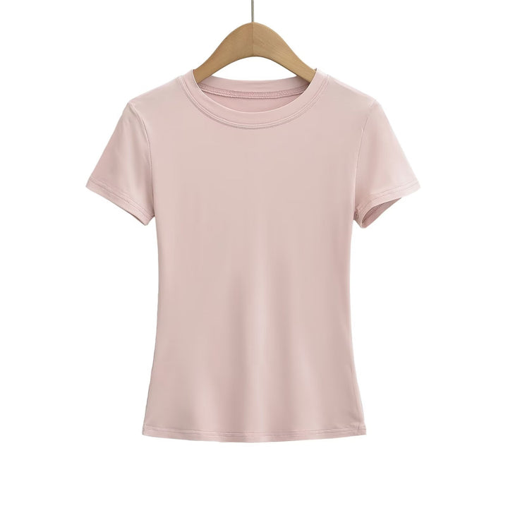 Dame Sporty T-shirt med tætsiddende snit og innovativt strækstof Stilla