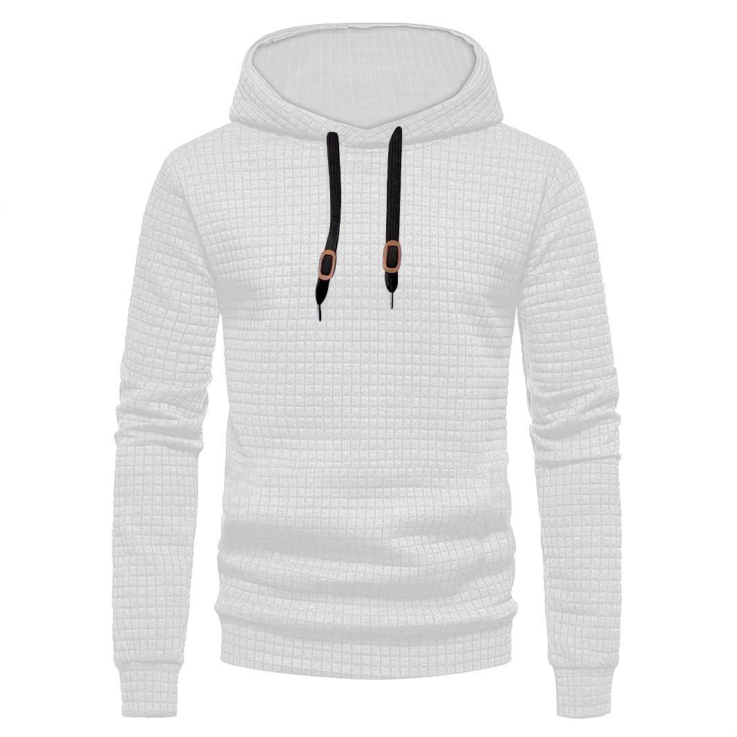 Herrer Hoodie med struktureret design og praktiske detaljer Stilla