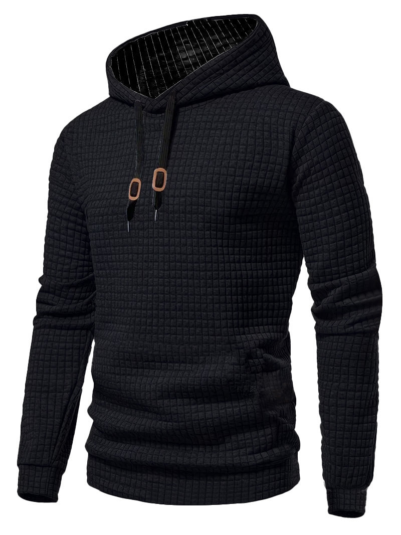Herrer Hoodie med struktureret design og praktiske detaljer Stilla