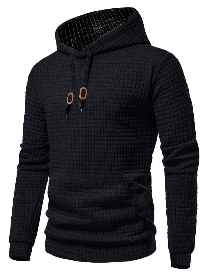 Herrer Hoodie med struktureret design og praktiske detaljer Stilla