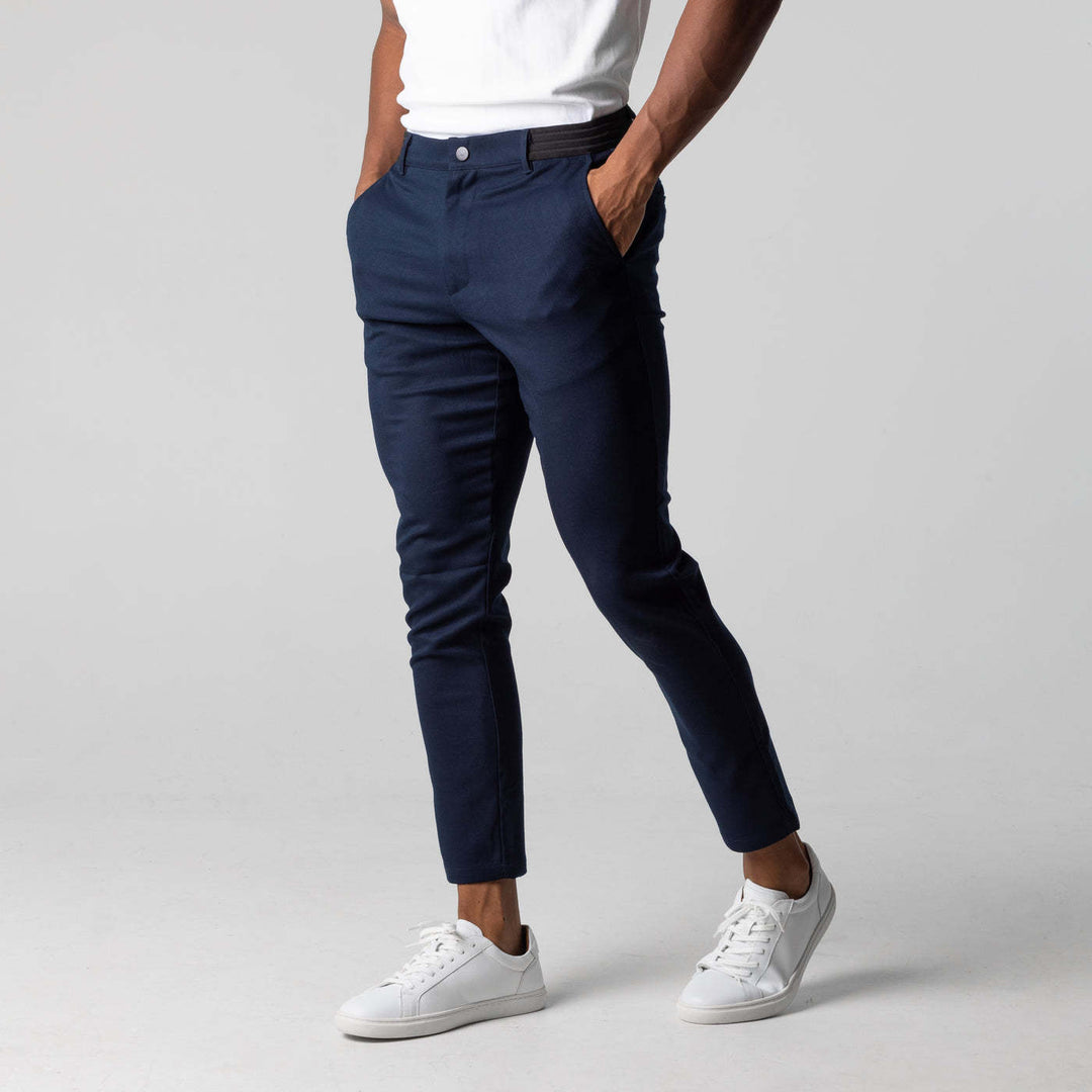 Herrer Chino bukser med slim fit snit og elastisk talje Stilla