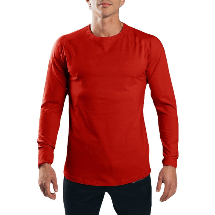 Herrer Sportsligt Langærmet T-Shirt med fugtregulerende materiale og elastisk snit Stilla