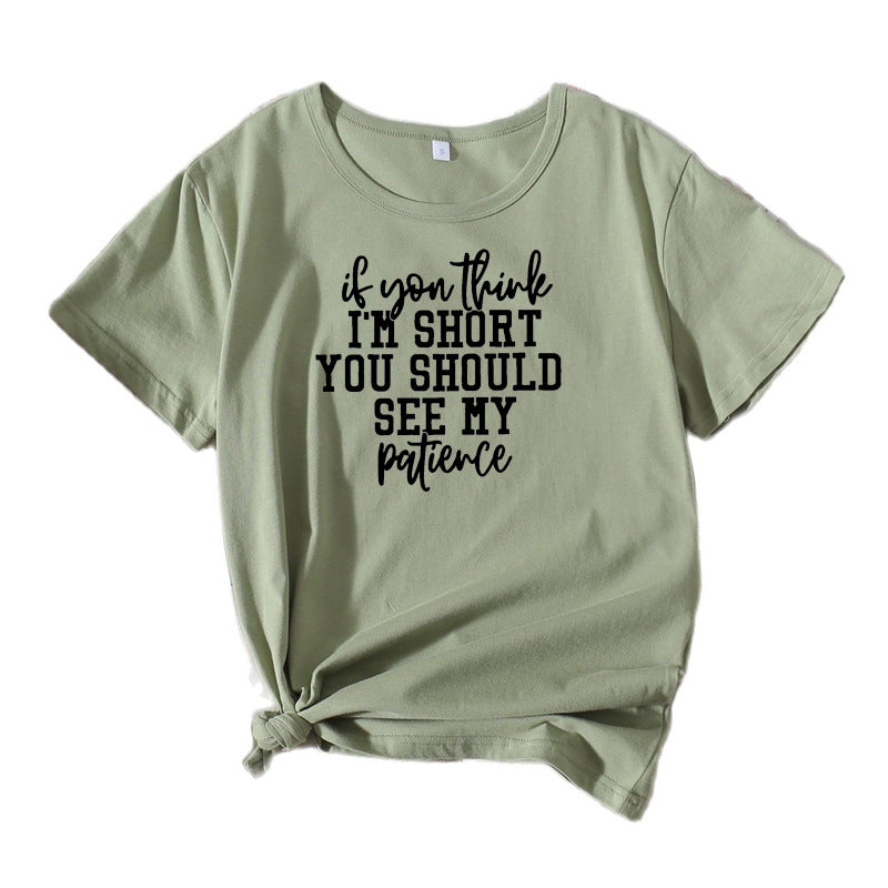 Kvinder Humoristiske Citater Grafik T-Shirt Stilla