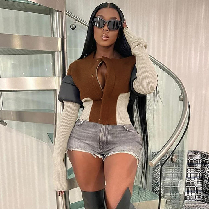 Femme Fashion-Forward Cropped Jacket Stilla