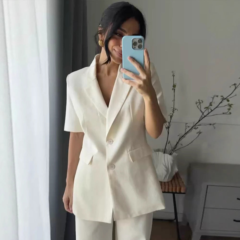 Dame Business Blazer i afslappet snit Stilla