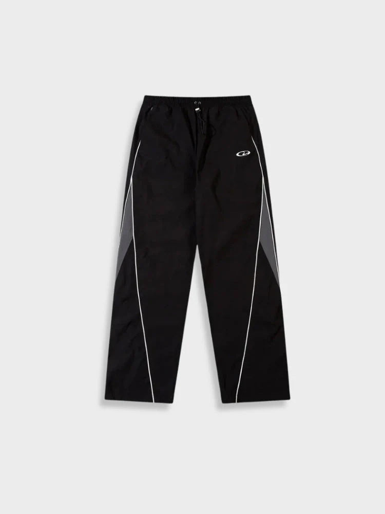 Herren nan sporty joggingbukser med elastisk liv, sidelæns kontrastpiping og lige pasform Skovae