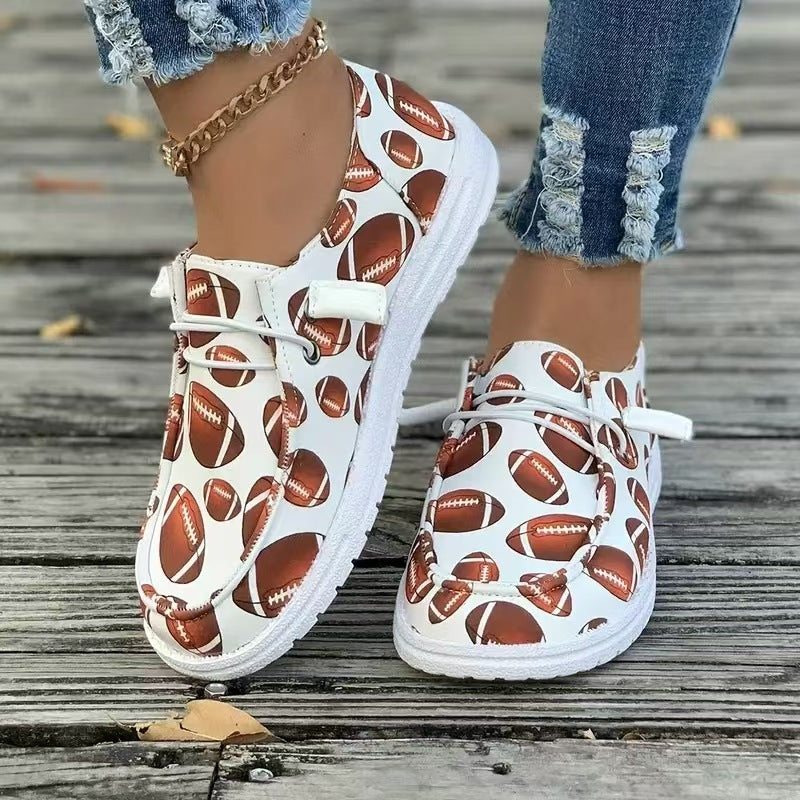 Dame sneakers med fodboldmotiv Stilla