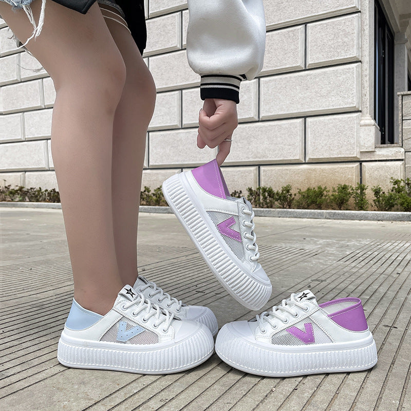 Dame Åndbare Sneakers med futuristisk Mesh-overflade og stabil sål Stilla