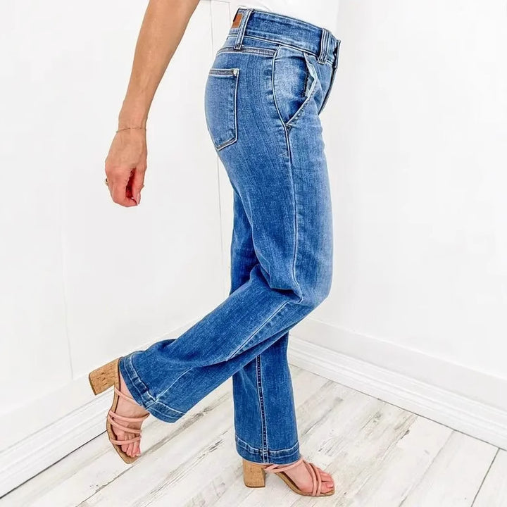 Dame Løs skåret Jeans med høj talje og elegant vask Stilla
