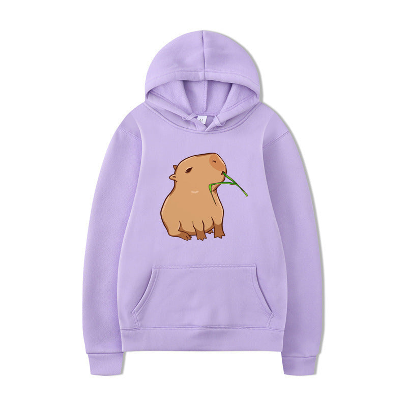 Kvinders hoodie med sjovt dyre design og behagelig pasform Skovae