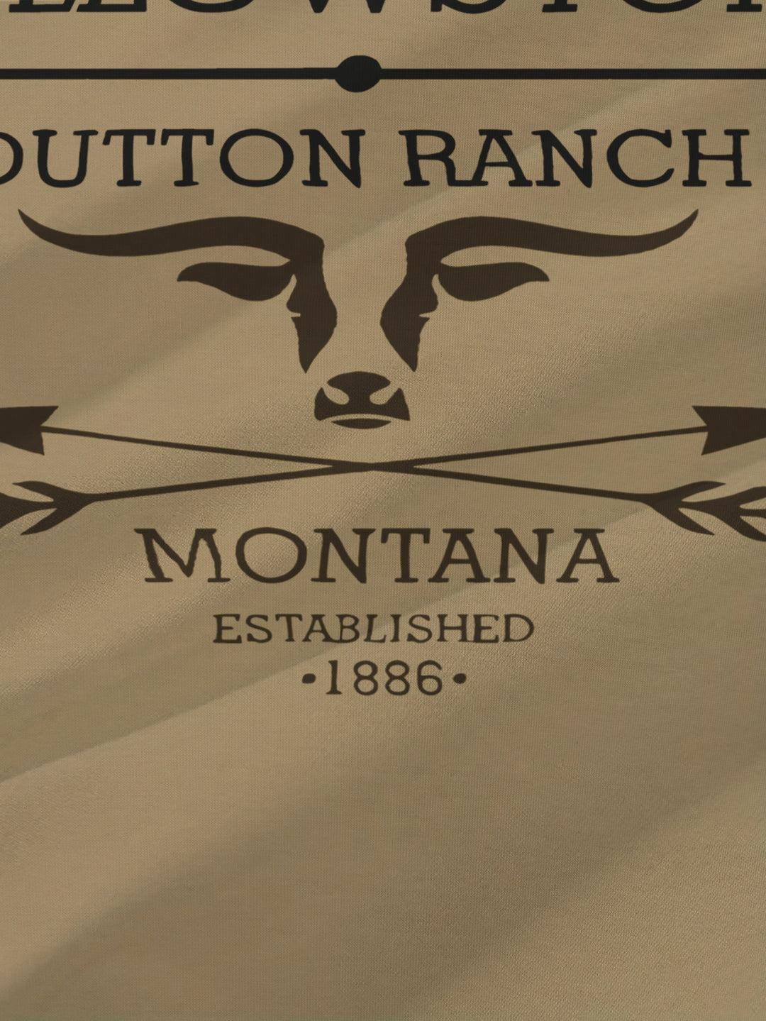 Herrer T-shirt med kreativ Yellowstone-Dutton-Ranch-design og høj bærekomfort Stilla