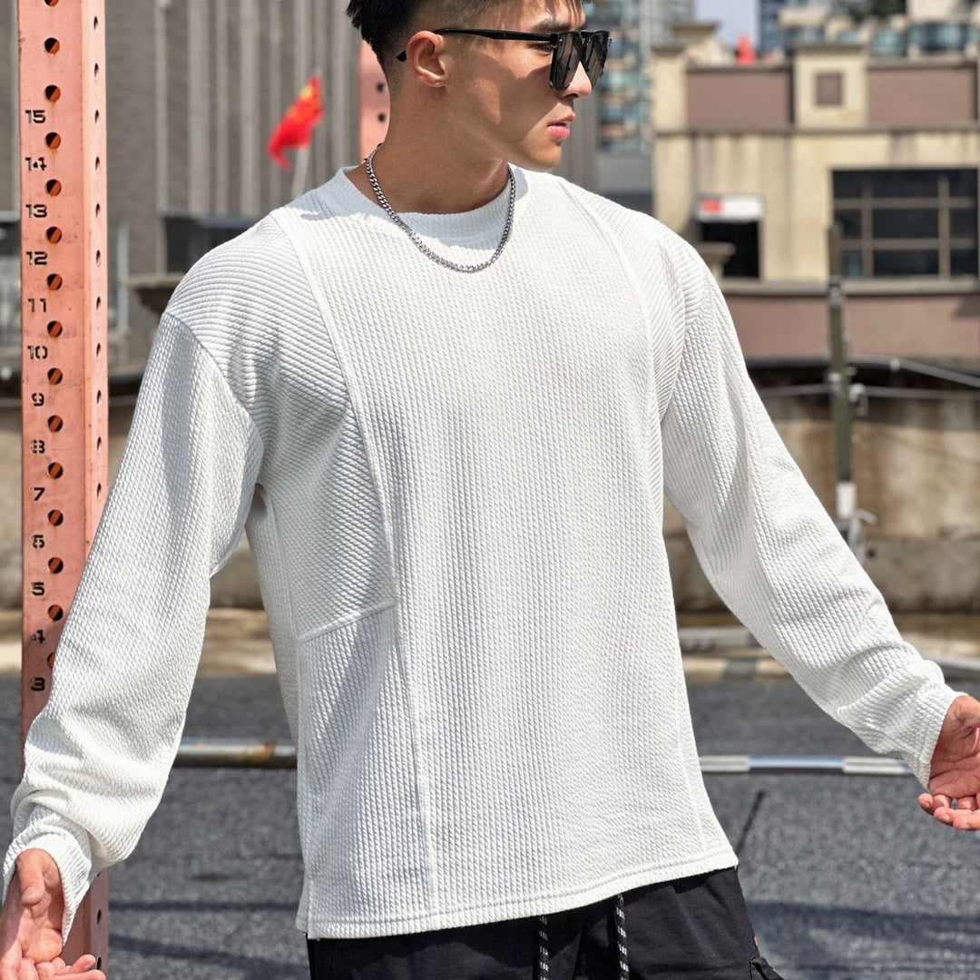 Herre Stilede Sweatshirt med struktureret design og moderne detaljer Stilla