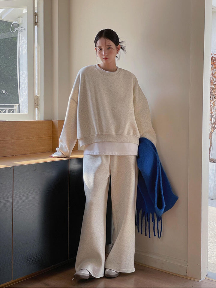 Dame afslappet sweatshirt og bukser sæt Stilla