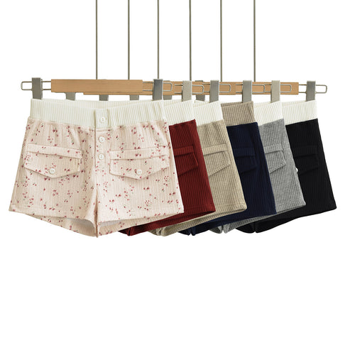 Dame fritidsshorts med elastisk talje og dekorative lommer Stilla