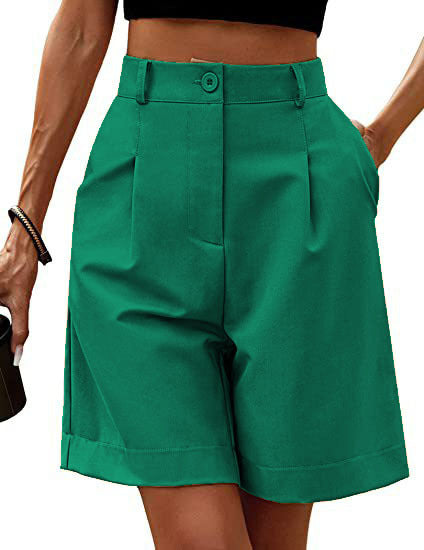 Dame Elegante Plisserede Shorts med praktiske lommer Stilla