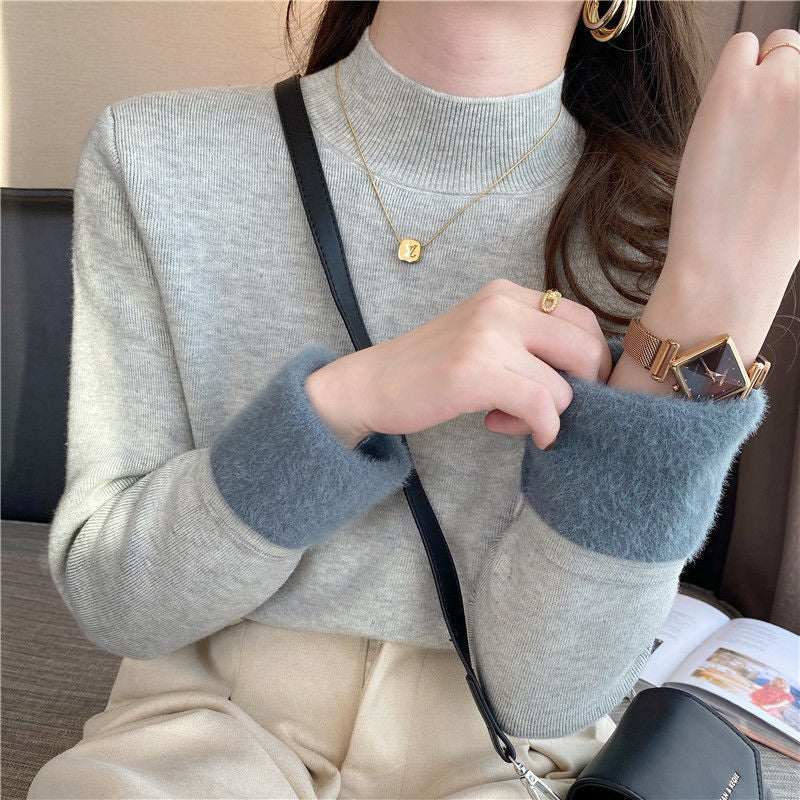 Kvinders kortærmede sweater med en stilfuld turtleneck og afslappet snit Stilla