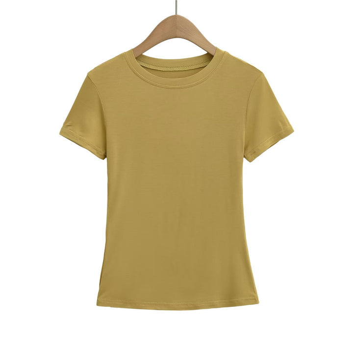 Dame Sporty T-shirt med tætsiddende snit og innovativt strækstof Stilla