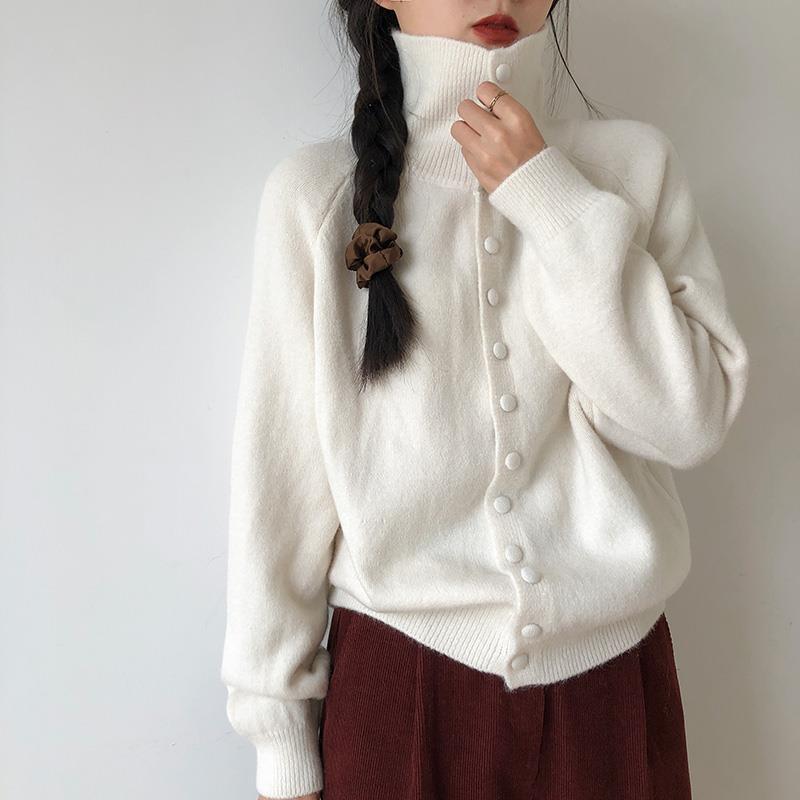 Dame moderigtig cardigan med knapdetaljer Stilla