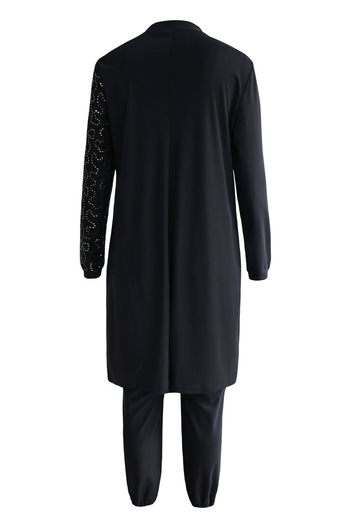 Dame Modet jumpsuit med skinnende overdel Stilla