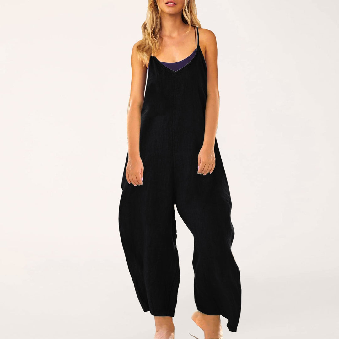 Dame Fritids Spaghetti-strop Jumpsuit Stilla