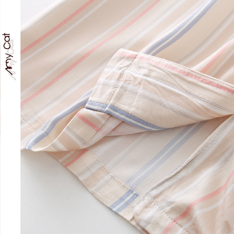 Dame fritids-pyjama-sæt med blomstret print og åndbart satin Stilla