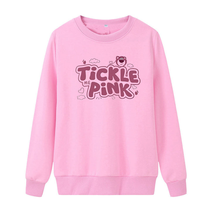 Kvinders sweatshirt i afslappet design med munter print Skovae