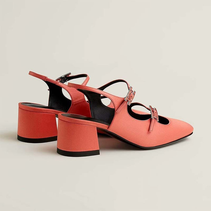 Femme Slingback Blokhælede Pumps Stilla