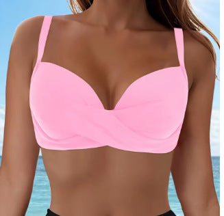 Dame Elegant Bikini top med indpakningsdesign Skovae