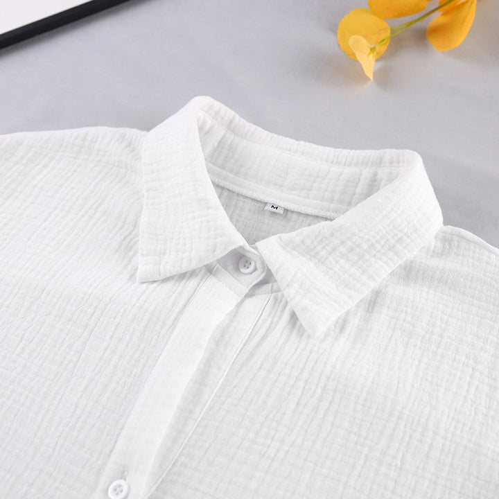 Dame afslappet top og shorts sæt med åndbart stofindlæg Stilla