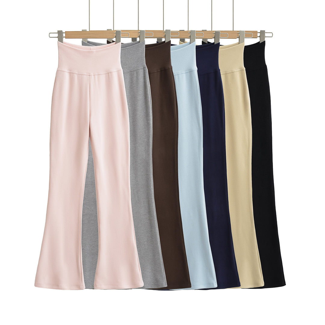 Damer Flared Leggings med høj talje lavet af komfortabelt strækmateriale Stilla