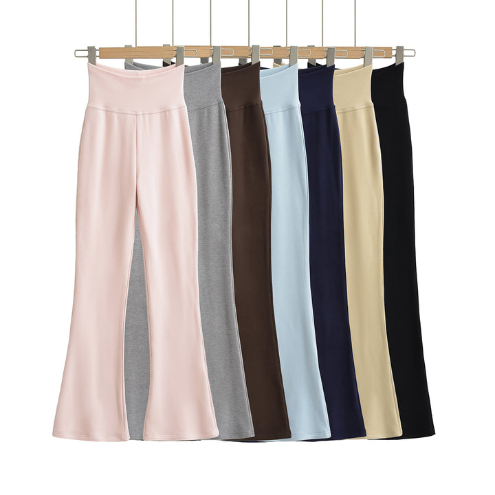 Damer Flared Leggings med høj talje lavet af komfortabelt strækmateriale Stilla