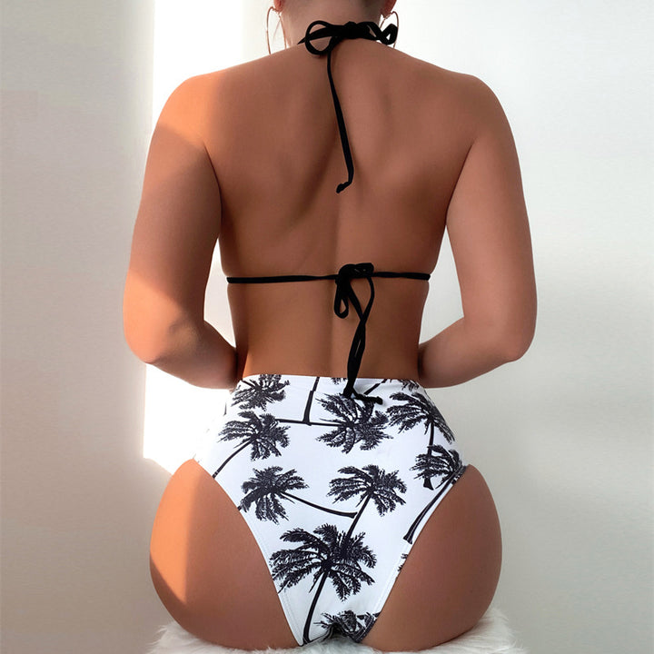 Dame Triangel-Bikini med høj udskæring og justerbare stropper Stilla