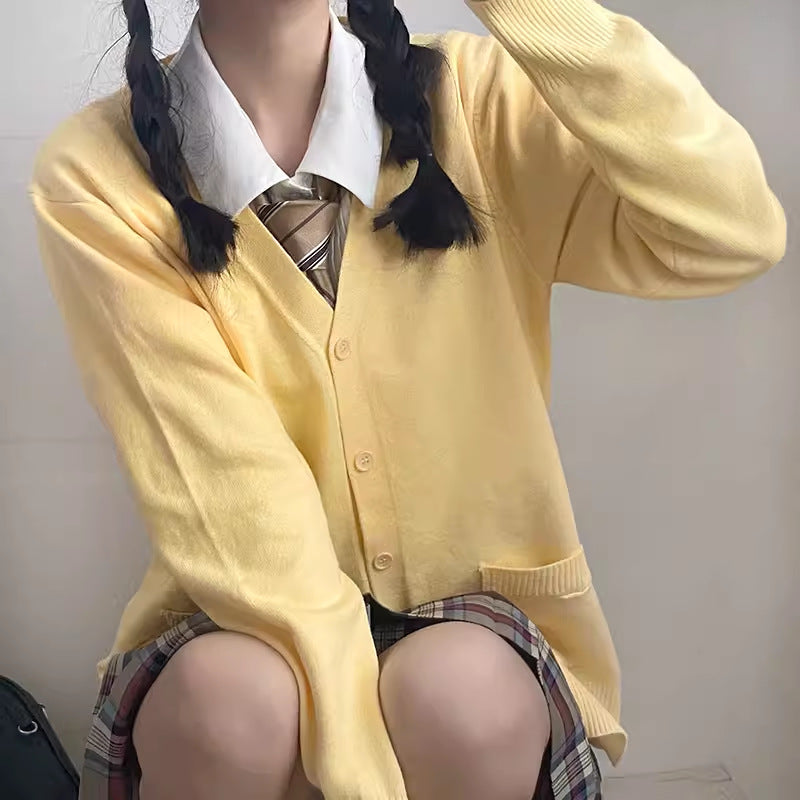 Kvindernes legesyge cardigan med stor krave og sløjfe detaljer Stilla
