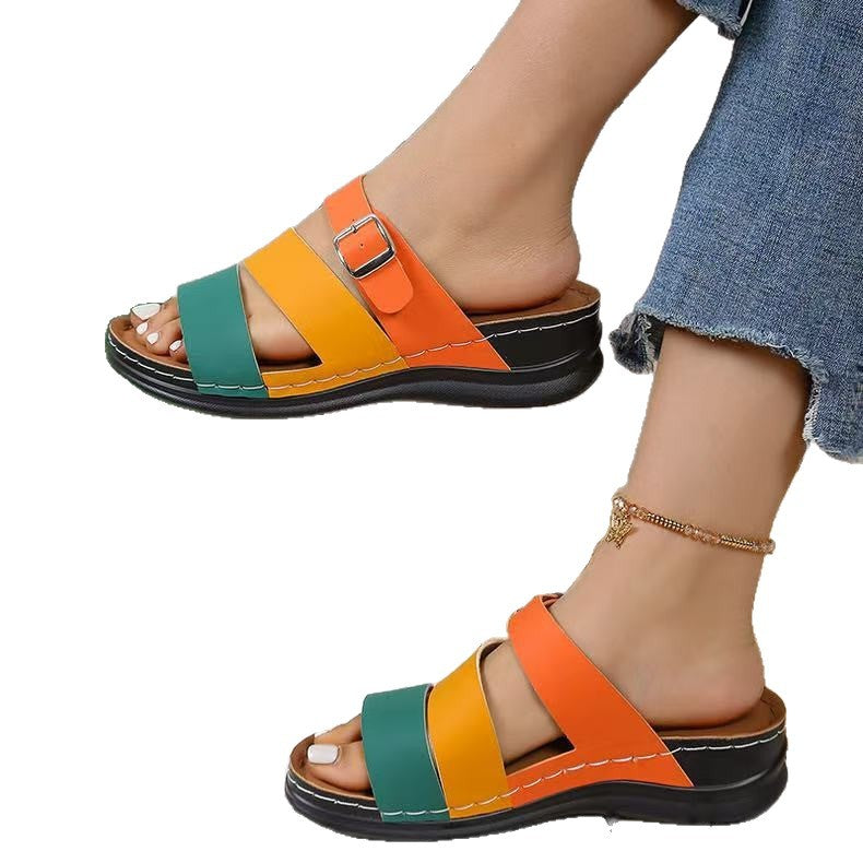 Dame Mode Fritidsandaler med justerbar rem og blød sål Stilla
