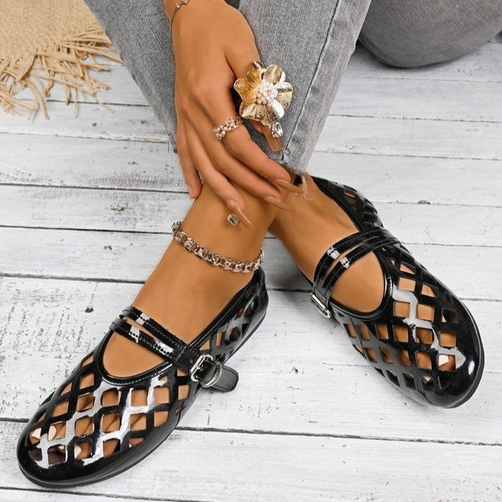 Dame Clogs med elastisk gitterdesign og komfortabelt fodseng Stilla