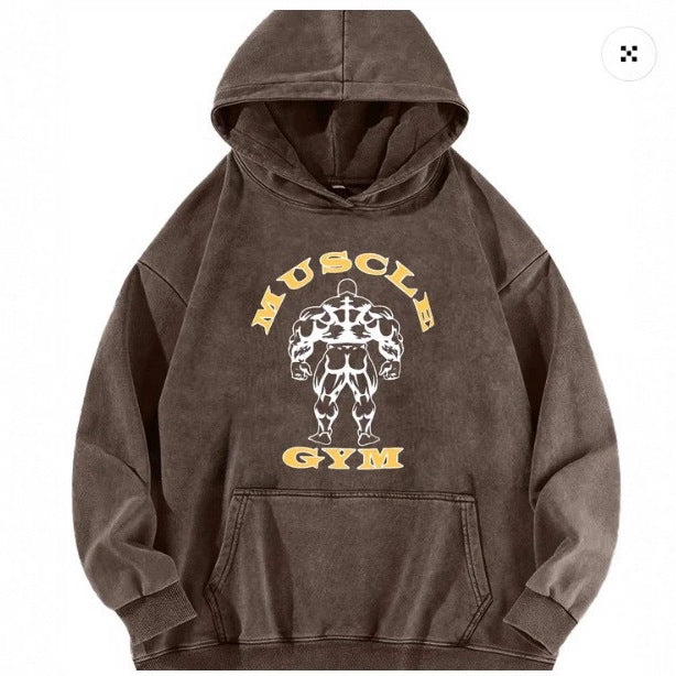 Dame hoodie med inspirerende fitness motiv Skovae