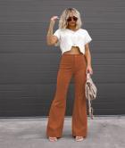 Dame Høj Talje Flared Jeans Stilla