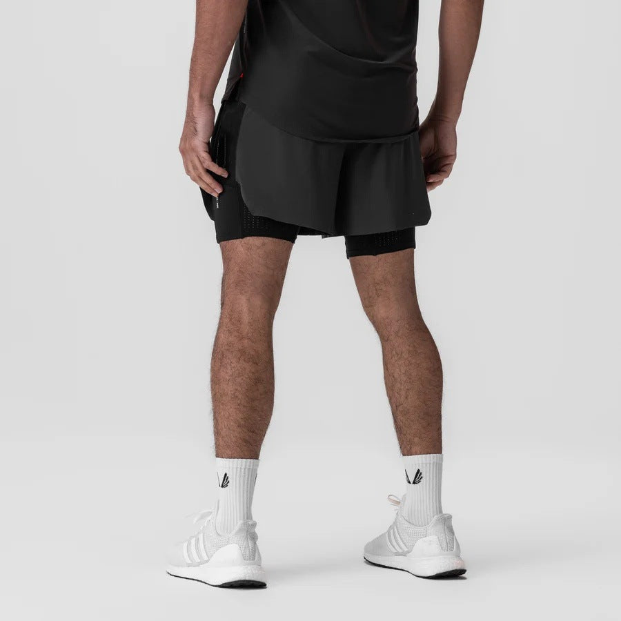 Herrer Sportsløbeshorts med sidelommer og elastisk bånd Stilla
