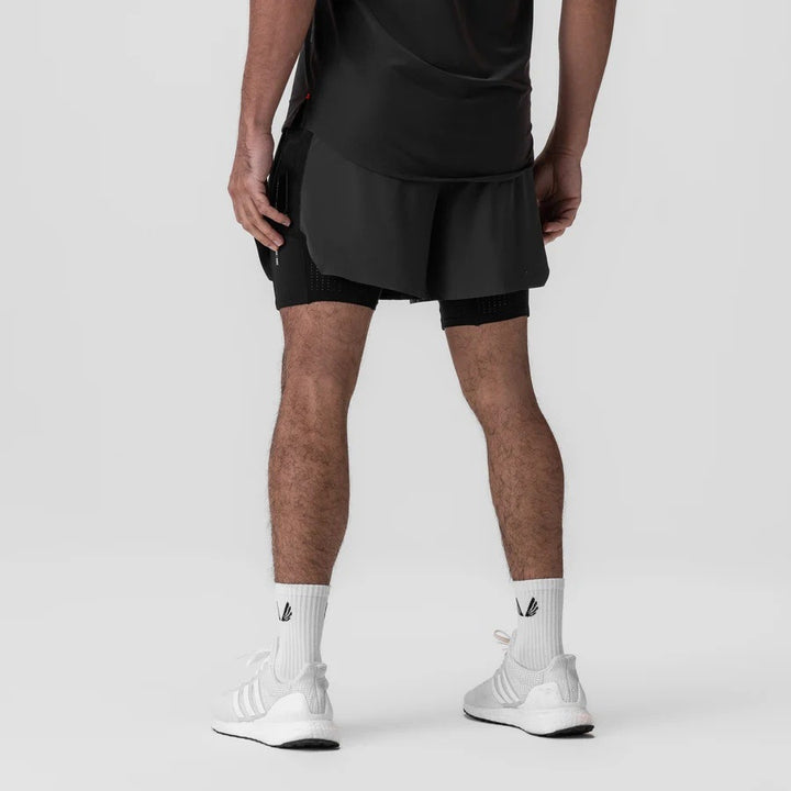 Herrer Sportsløbeshorts med sidelommer og elastisk bånd Stilla