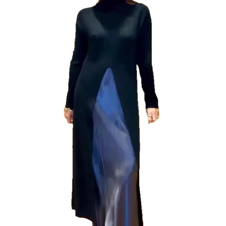 Kvinders elegante maxi kjole med raffineret sideslids Stilla